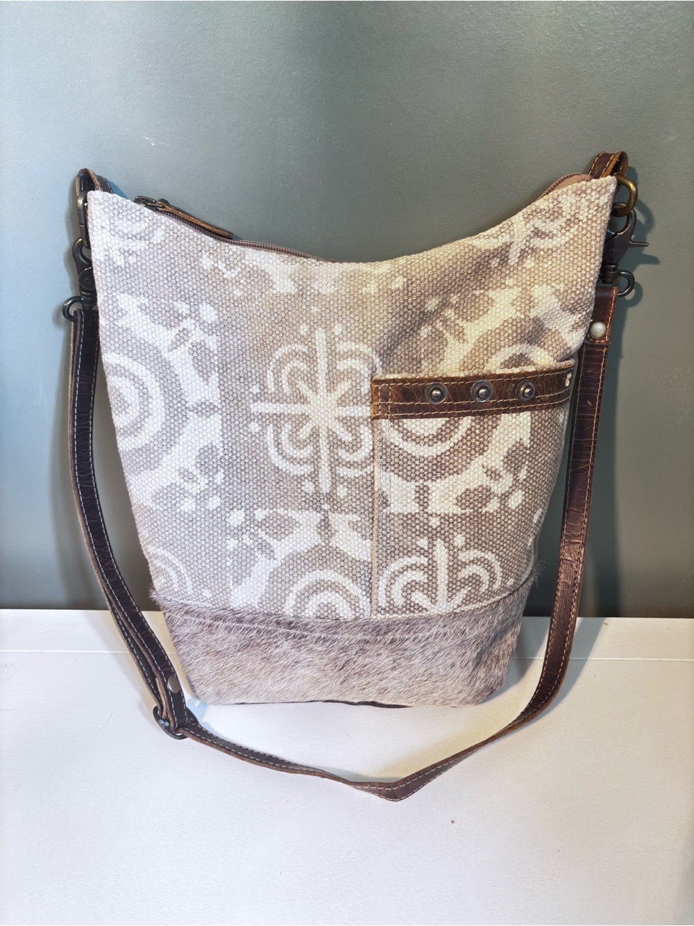 Myra Bag Archaic Canvas & Leather Crossbody